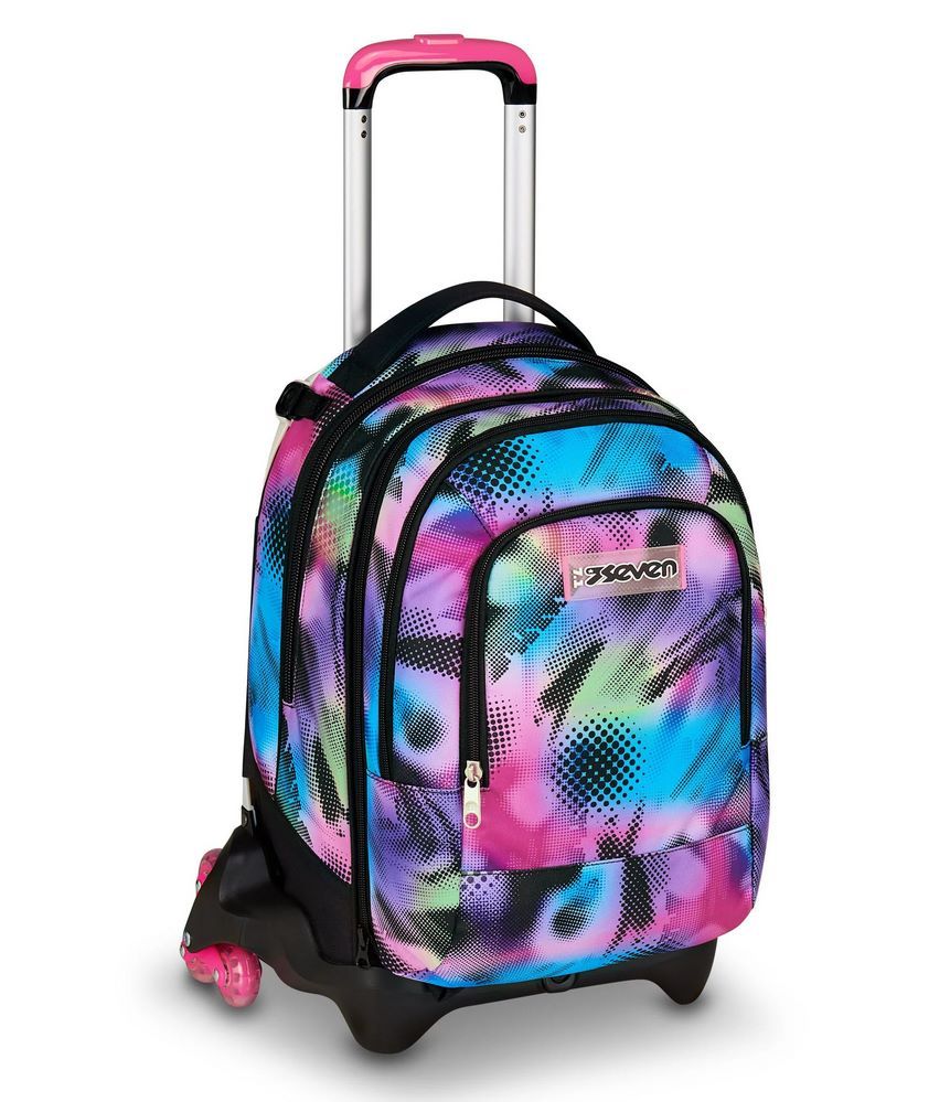 trolley-scuola-seven-jack-3-ruote-detach-write-down-fluo-fuxia