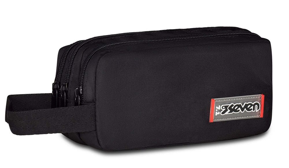 Astuccio 3 zip Seven Freethink Nero