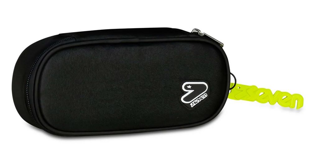 Astuccio scuola Seven Round Plus Tech Jet Black