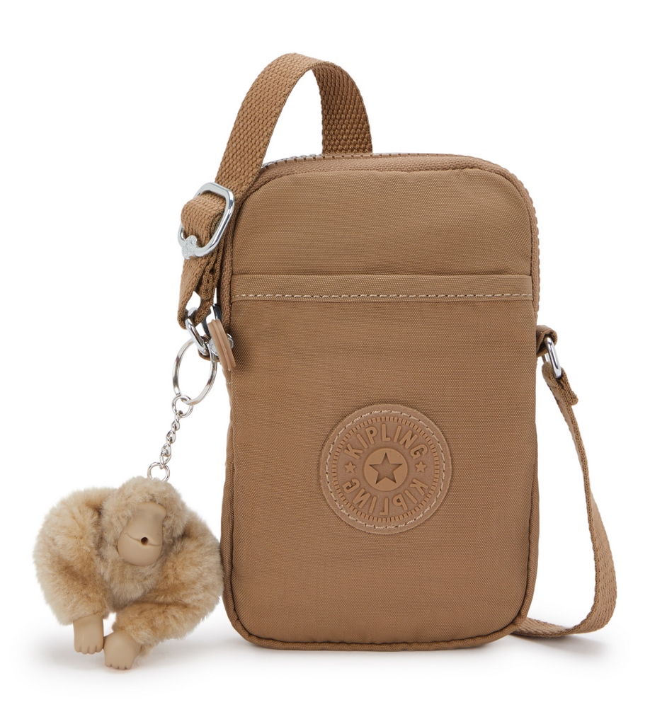 Borsa a tracolla piccola Kipling Tally Early Tan