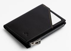 Men's wallet ROIK Zip Coin Black