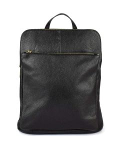 Ladies backpack in leather 001 Black