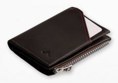 Wallet ROIK Zip Coin Dark Brown