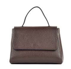 Borsa a mano e tracolla in pelle 20017 moro
