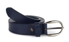 Ladies belt in leather SIMPLYUP 1004 Blue