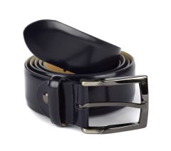 Men's belt in leather SIMPLYUP 1018 Blue
