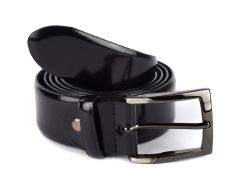 Men's belt in leather SIMPLYUP 1018 Black