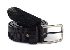 Belt in leather SIMPLYUP 1049 Black