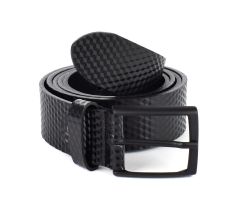 Belt in leather SIMPLYUP 1064 Black Carbon