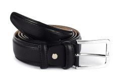 Men's belt in leather SIMPLYUP 8005 Black