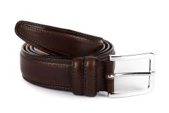 Men's belt in leather SIMPLYUP 8005 Dark Brown