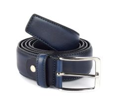 Men's belt in leather SIMPLYUP 9005 Blue