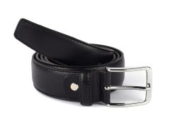 Men's belt in leather SIMPLYUP 9005 Black