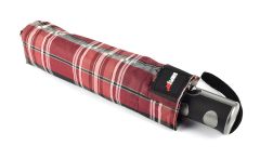 Folding automatic open/close umbrella SIMPLYUP 5301 Scottish Bordeaux