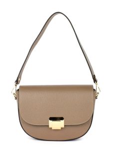 Ladies bag in leather 20130 Taupe