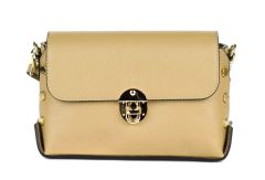 Ladies shoulder bag in leather 20001 Ecru