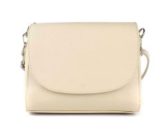 Ladies shoulder bag in leather 20008 Beige