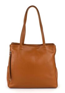 Ladies bag in leather 20051 Tan
