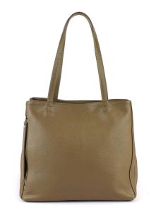Ladies bag in leather 20051 Taupe
