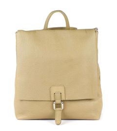 Ladies backpack in leather 20150 Ecru