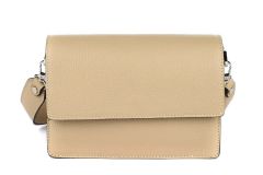 Ladies bag in leather 20149 Ecru