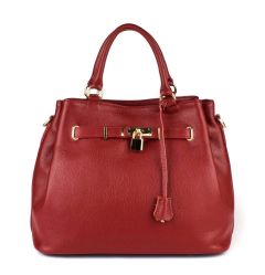 Ladies bag in leather 20111 Red