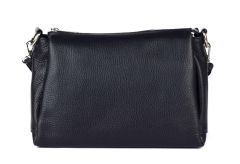 Ladies shoulder bag in leather 20103 Blue