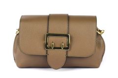 Ladies shoulder bag in leather 20161 Taupe