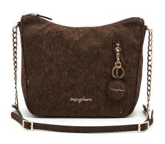 Ladies Cork shoulder bag Insughero Cortina Brown