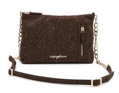 Borsa a tracolla piccola Insughero Cortina Marrone