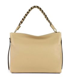 Ladies bag in leather 20119 Ecru