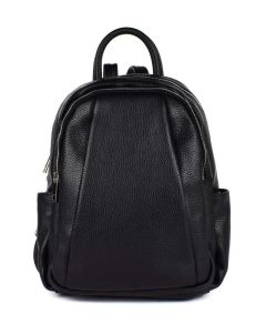Ladies backpack in leather 20167 Black