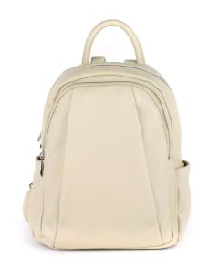 Ladies backpack in leather 20167 Beige