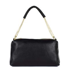 Ladies shoulder bag in leather 20169 Black