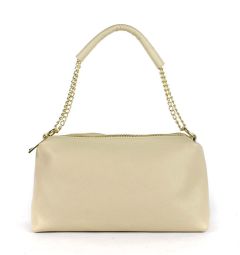 Ladies shoulder bag in leather 20169 Beige