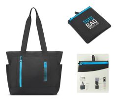 Shopper bag pieghevole Roncato Compact 2013 Nero Blu