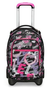 Trolley scuola Seven Jack 2 ruote Draft Heart