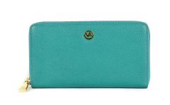 Ladies zip around wallet Valentina P3 Acqua