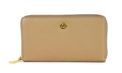 Portafoglio donna con zip Valentina P3 Beige