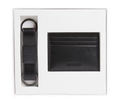 Gift set document holder and keychain Calvin Klein Black