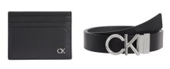 Gift set document holder and belt Calvin Klein Black