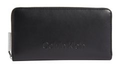 Portafoglio donna con zip Calvin Klein Nero