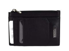 Slim wallet in leather Roncato Manchester 065 Black