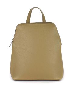 Ladies backpack in leather 20053 Ecrù