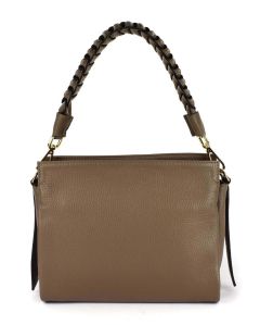 Ladies bag in leather 20121 Taupe