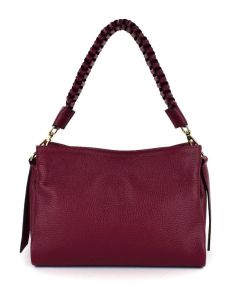 Ladies bag in leather 20121 Wine