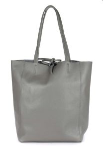 Ladies bag in leather 20056 Grey