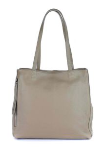 Ladies bag in leather 20051 Ecru