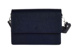 Ladies bag in leather 20149 Blu