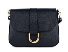 Ladies shoulder bag in leather 20158 Blue